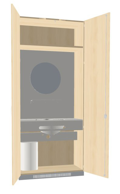 Kombischrank Nasszelle 1000x440x2320mm Serie dataline