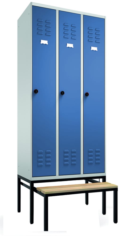 308-1294-36 Garderobenschrank 3-teilig, ausziehbare Sitzbank