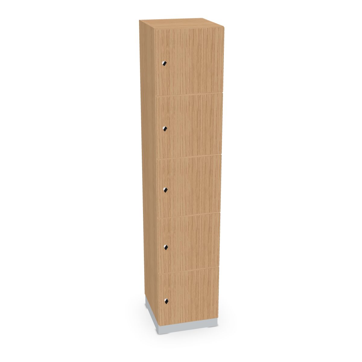204-0081-14cuAMul0FXXO3W Schließfachschrank 5 Fächer 400mm breit Serie dataline