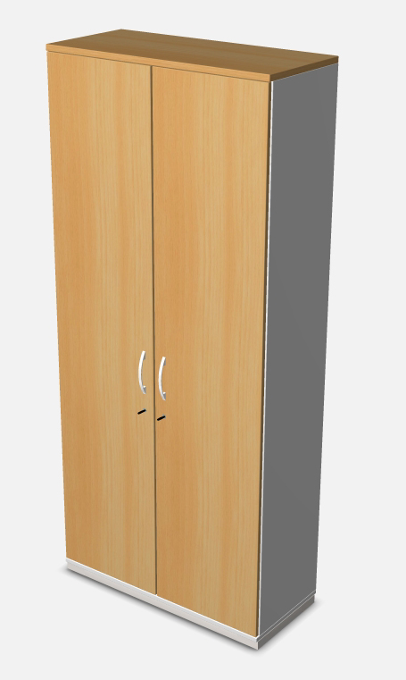 337-0170-16wfwpJQXFexVb1 Flügeltürenschrank mit 5 Fachböden