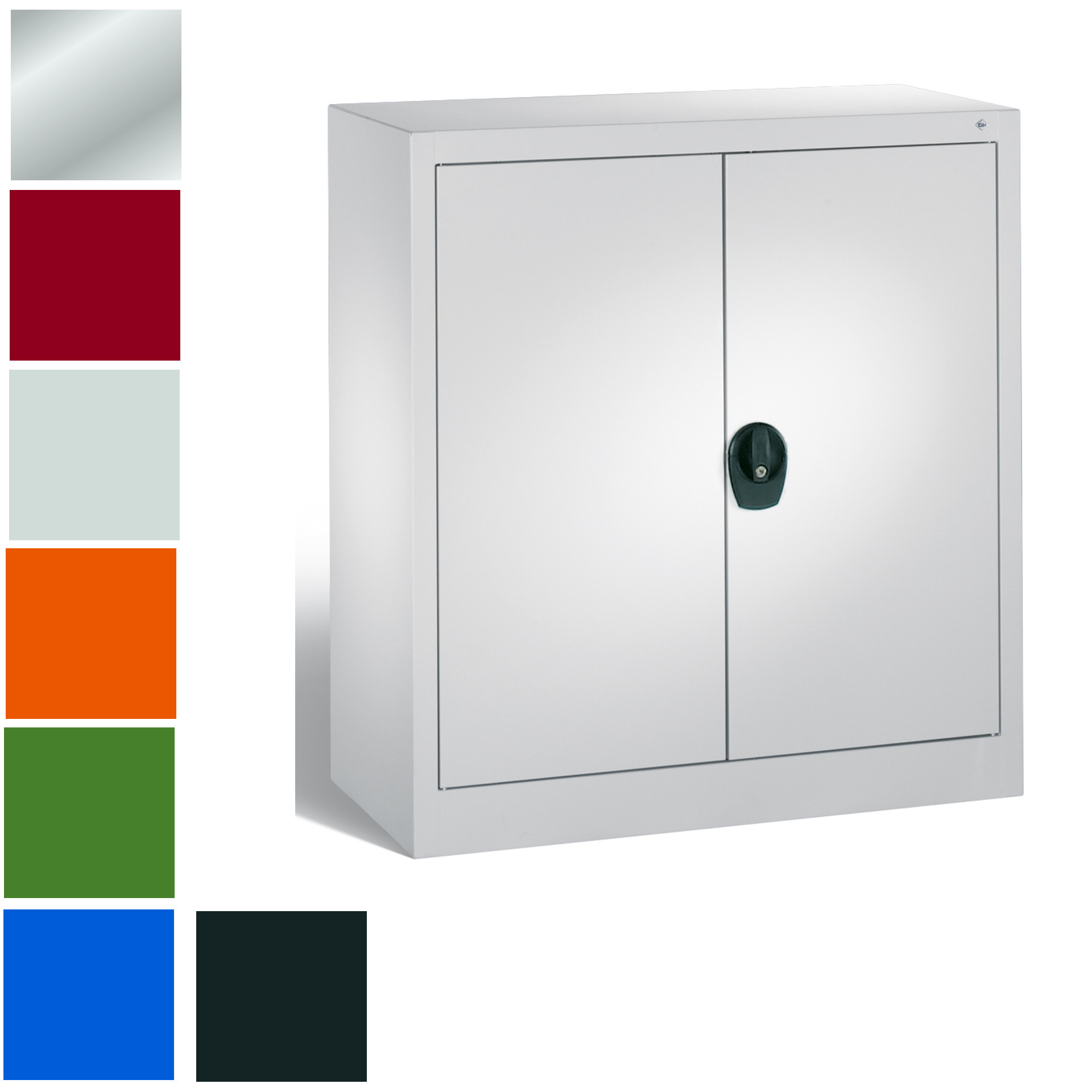 503-0483 Büro-Flügeltürenschrank 940x400x1000mm, Fachboden verzinkt