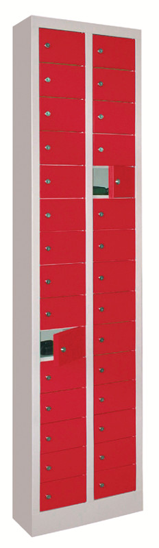 508-0433-32 Kleinfach-Schrank 30 Fächer mit glatten Türen