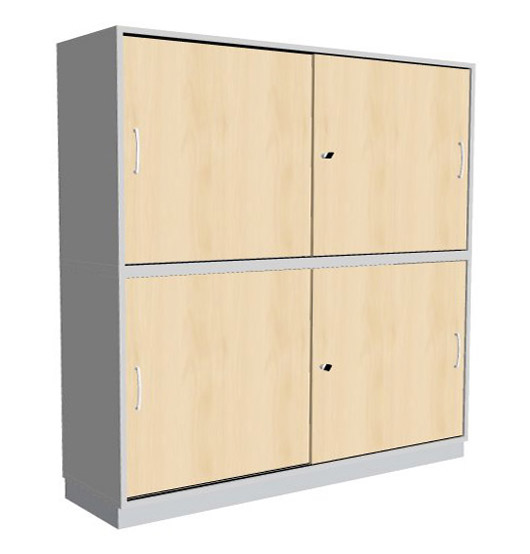 204-0030-42kOmuEtOfkFI33 Schiebetürenschrank mit 4 Fächern Serie dataline