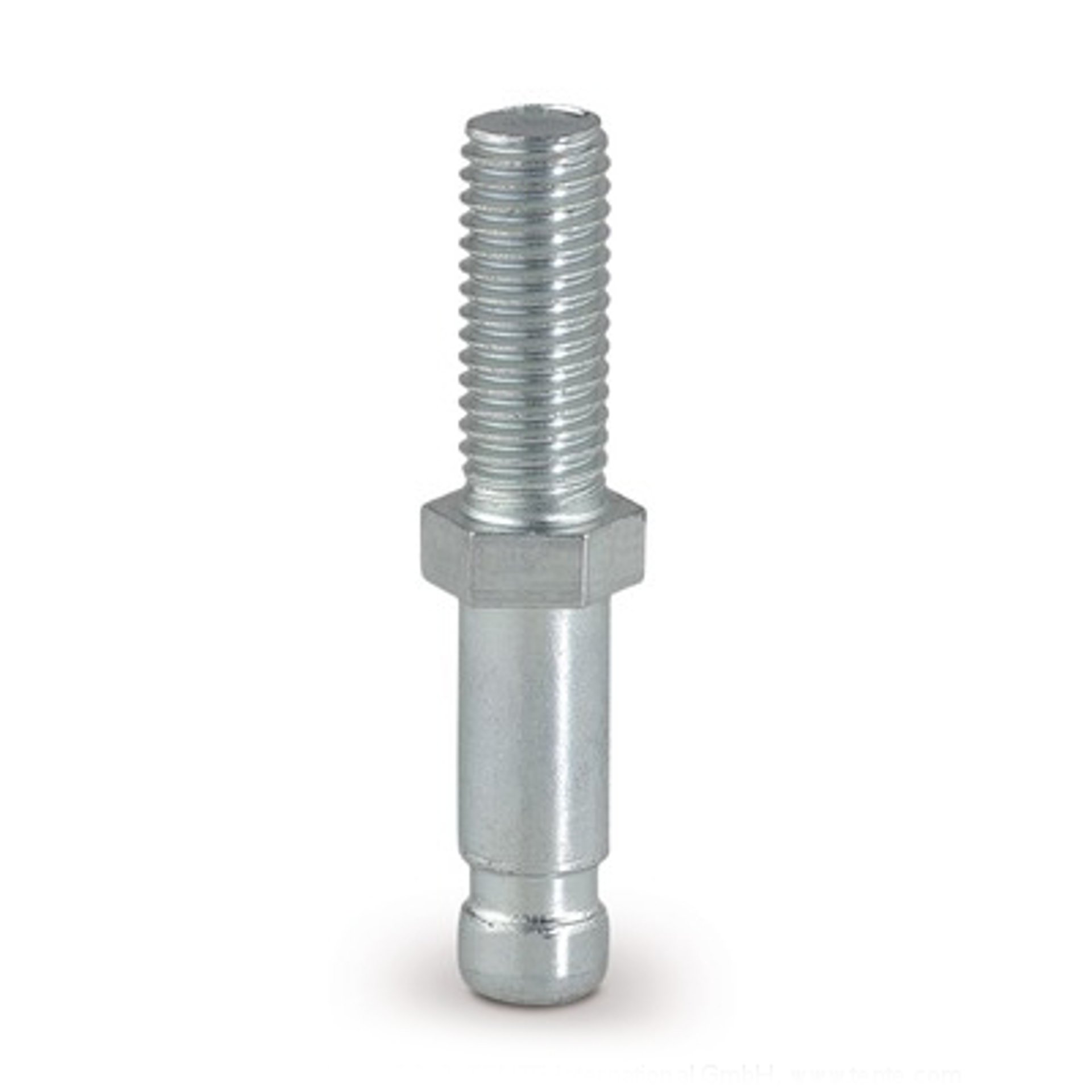 016-0570 Stift mit Klemmring und Bund,M8x15, Bauhöhe 6mm