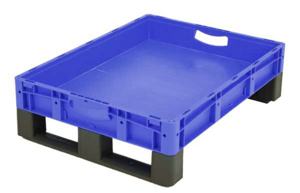 138-2527vaPmutkPhx7Tb Euro-Stapelbehälter XL, 43 l, mit doppeltem Boden und Kufe, bis 200 kg belastbar, 600x800x220mm