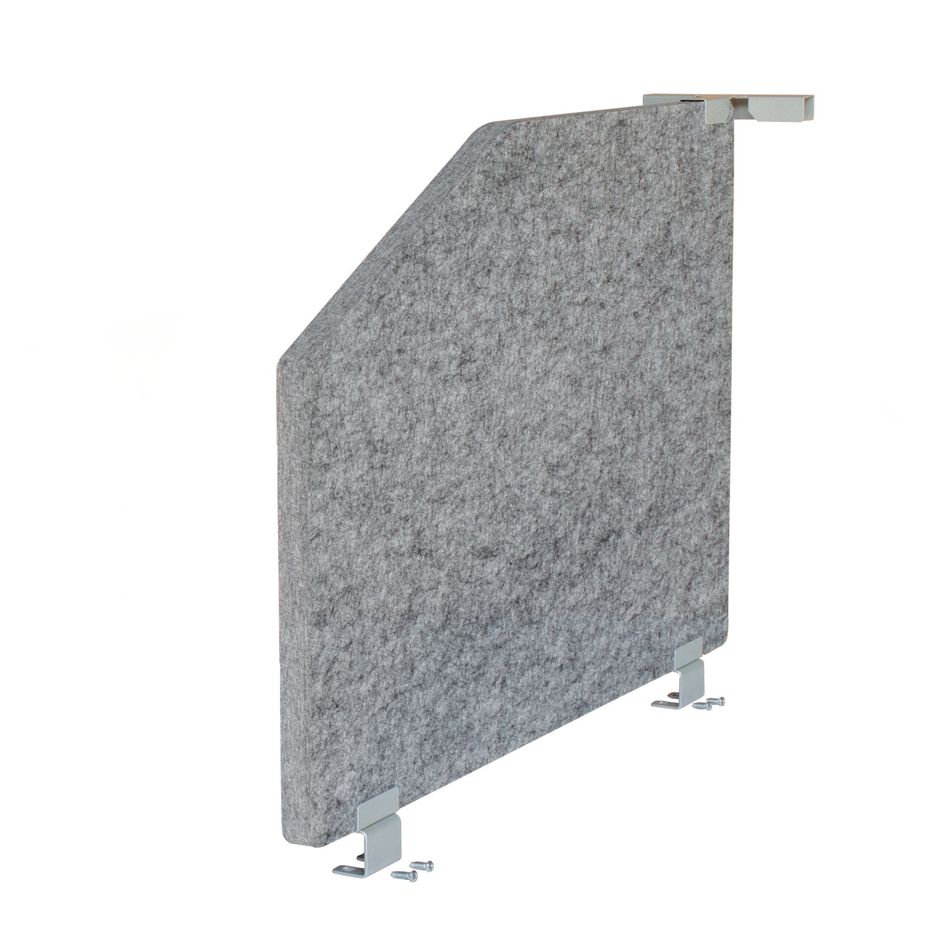 212-0642-00 HAMMERBACHER VARS2/5 - Akustik-Seitenteil m.Halterung, Vlies grau-meliert, ohne Rahmen, 735x25x500mm, Set = 2 Stück, 3,2 kg