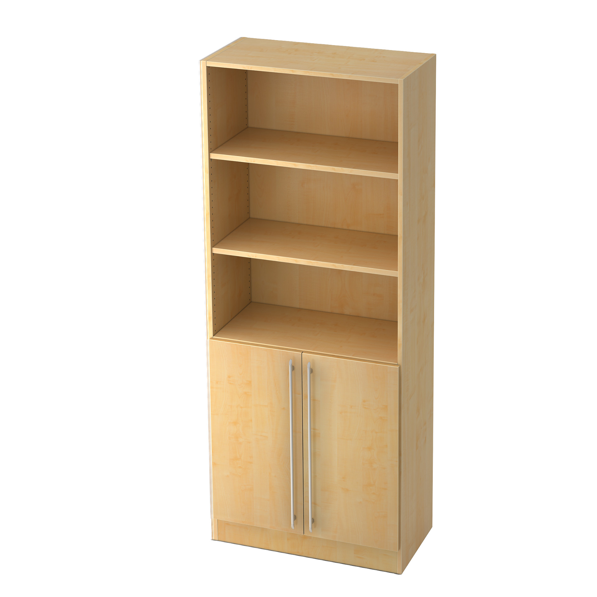 Kombischrank, 5 Ordnerhöhen, Türen unten, Serie Solid H