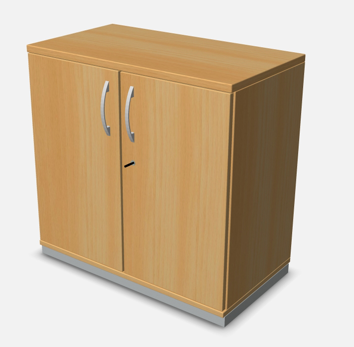 Flügeltürenschrank mit 1 Fachboden