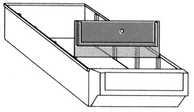 506-0592 Trennwände 91 mm breit, für Schubkästen Typ E 3-5