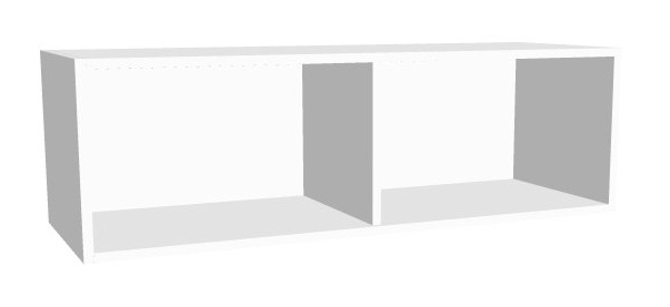 Aufsatz-Schrankregal 1 Ordnerhöhe 1200mm breit Serie dataline