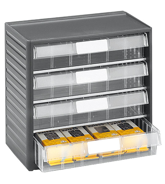 587-0411 Kleinteilemagazin mit 4 Schubladen Gr. 06