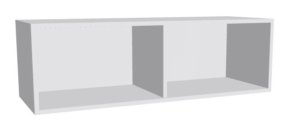 Aufsatz-Schrankregal 1 Ordnerhöhe 1200mm breit Serie dataline
