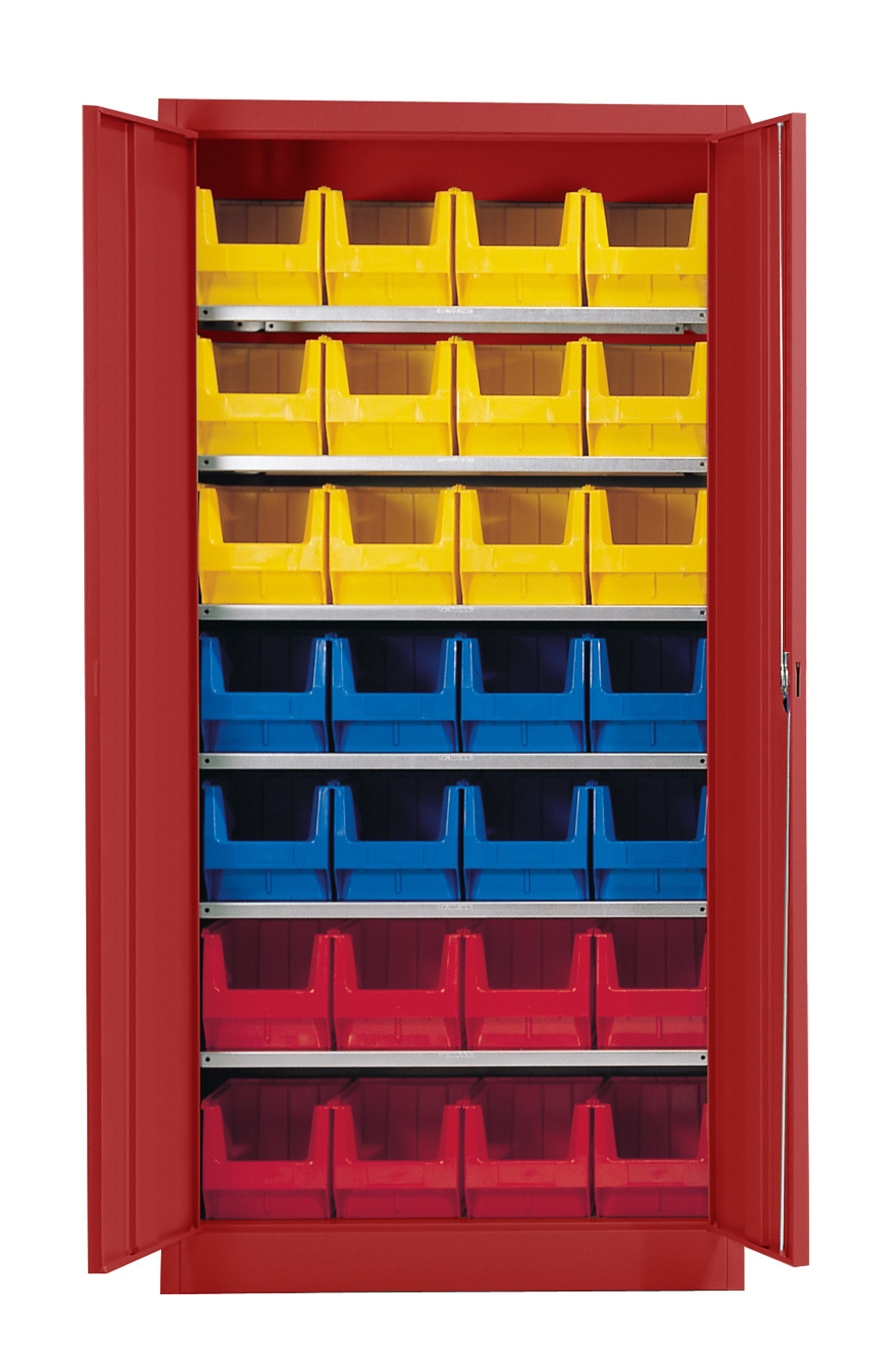 Stahl-Schrank mit Kästen Gr. 3