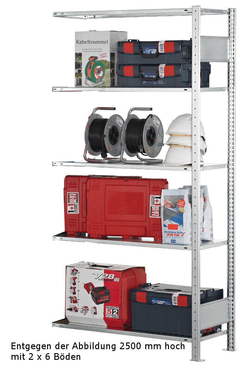 Anbauregal für Eckregal Serie S25-STD
