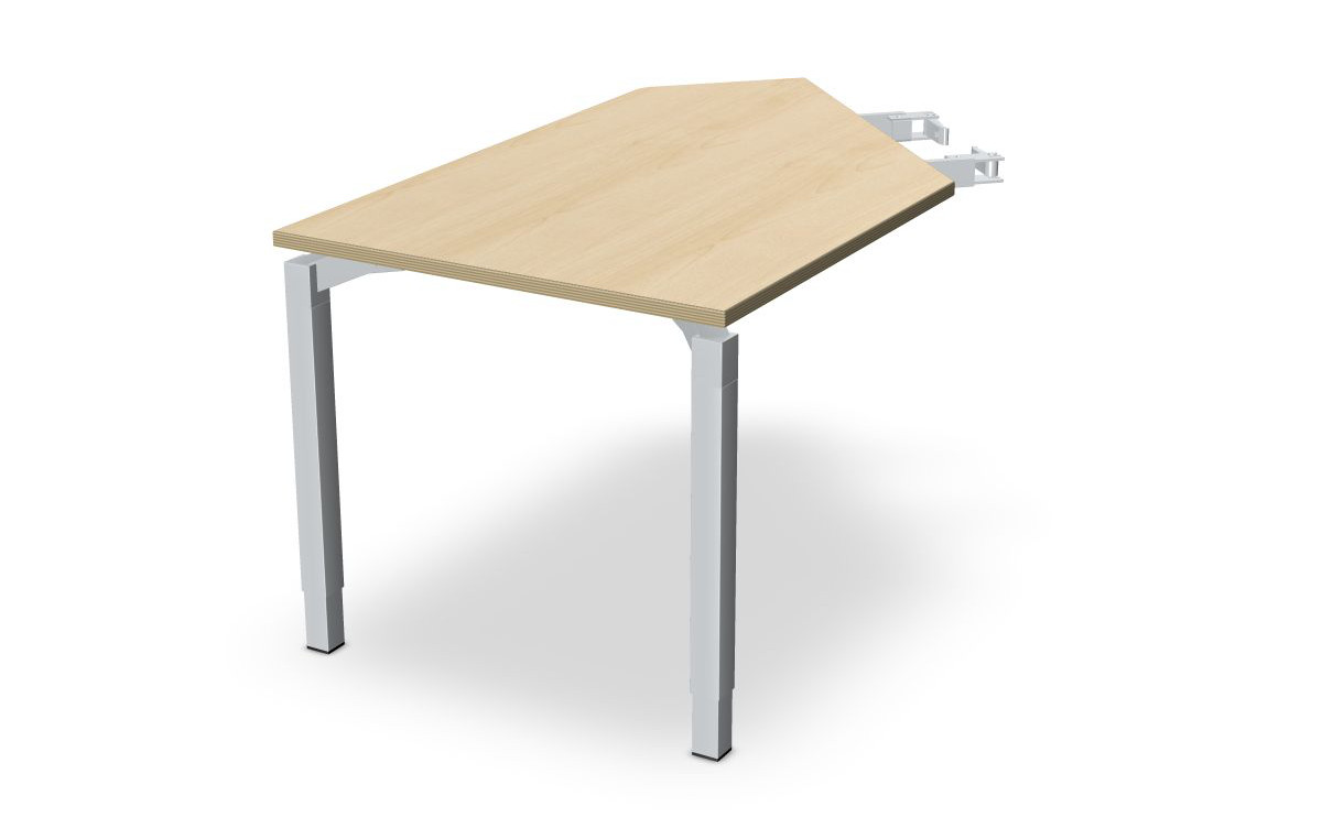 Anbautisch mit 2 Standbeinen Anbau links Serie dataline-QA