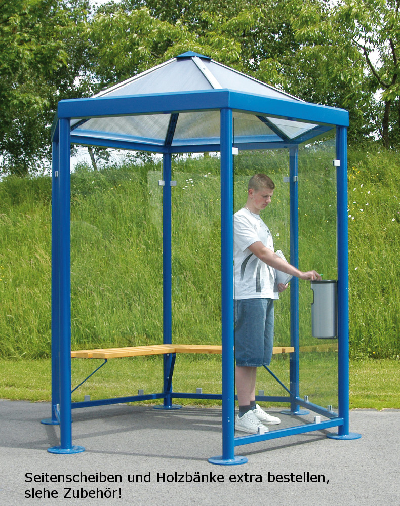 Raucherpavillon Serie Paris 6-eckig