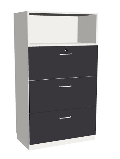 204-0102-19RoyDdN9pmomld Kombischrank-3  Breite 1000mm Serie dataline