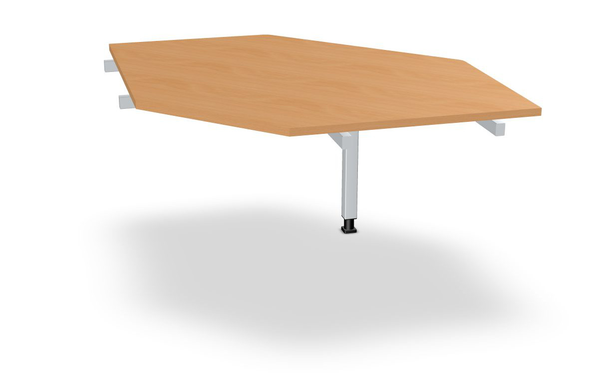 Trapez-Verbindungselement mit 1 Quadrat-Standbein, Serie dataline-QS