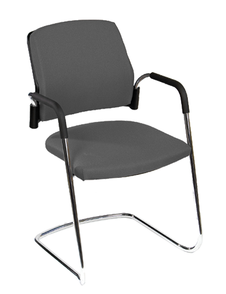 107-0013-305DRz7IDEGEEK2 Besucher-Freischwingersessel genius, Gestell verchromt