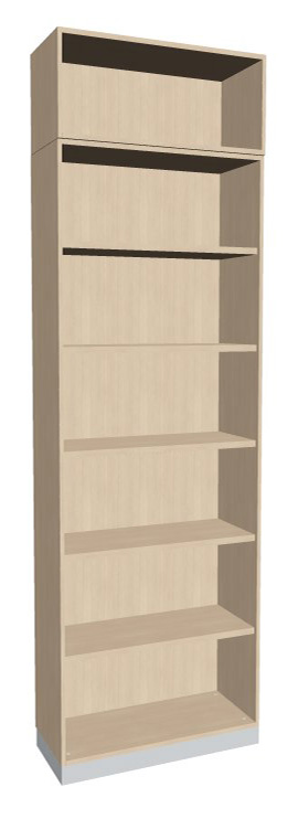 Schrankregal mit Aufsatz 7 Ordnerhöhen 600mm breit Serie dataline