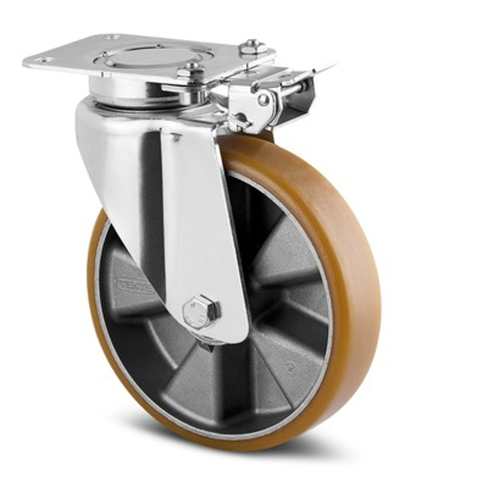 Lenkrolle Ø 125 x 50mm breit mit Richt.-feststeller