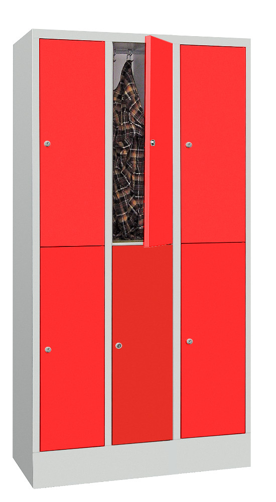 508-0132-3256aa2aee2add1 Stahl-Schließfachschrank, 6 Fächer