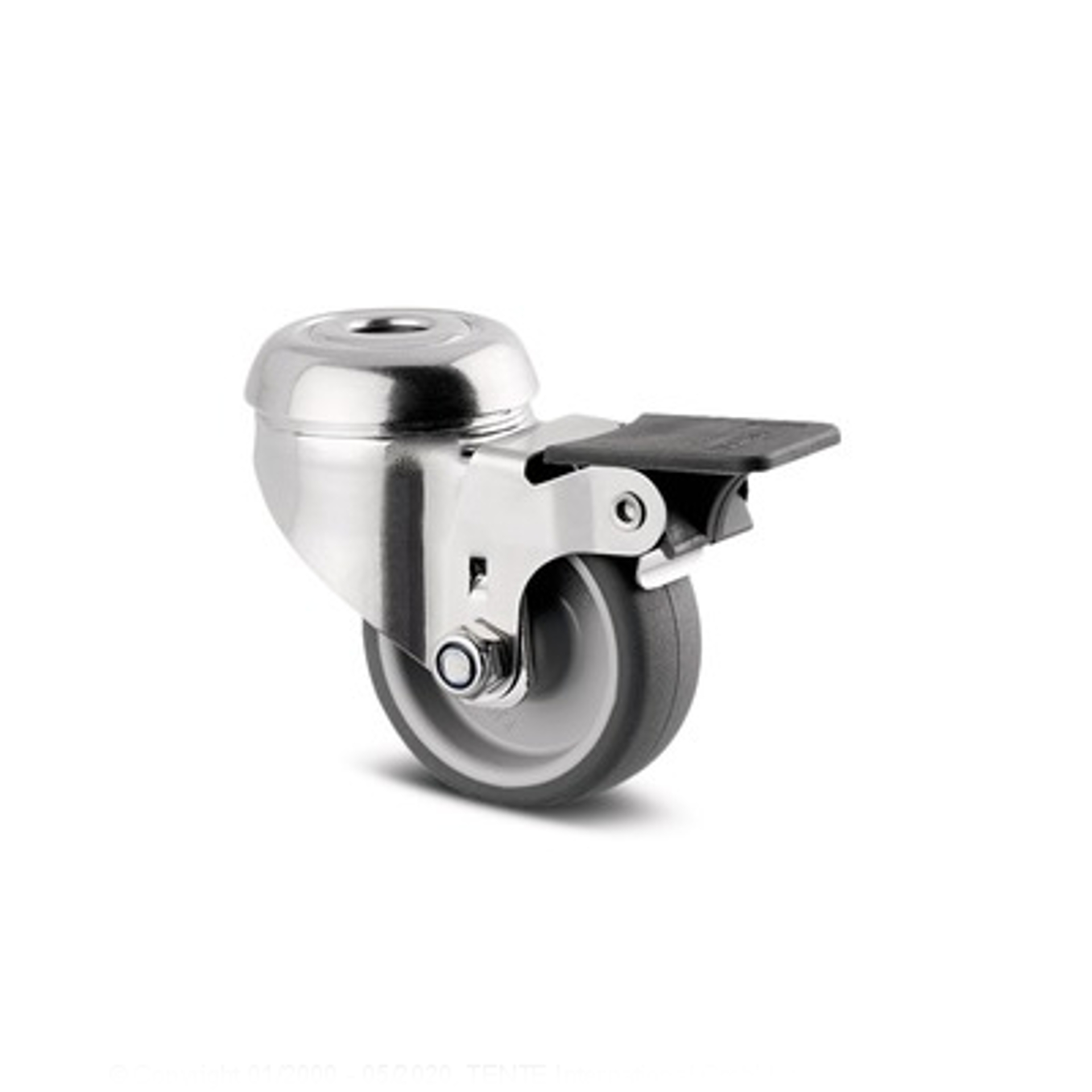 016-0583 Lenkrolle Ø50x19mm, Rückenloch Ø11mm