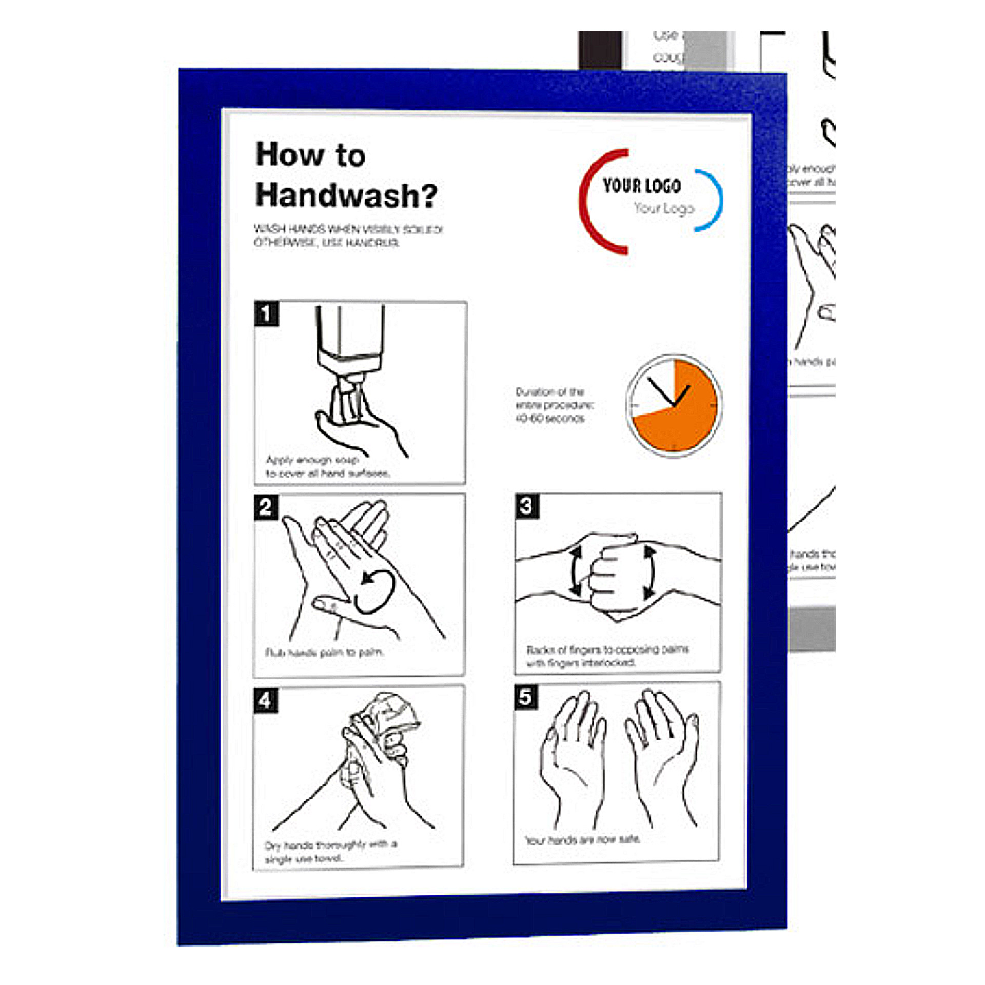 291-0206-6040vUqSkdHC78X VE = 2 Stück selbstklebende Magnetrahmen für Format A4