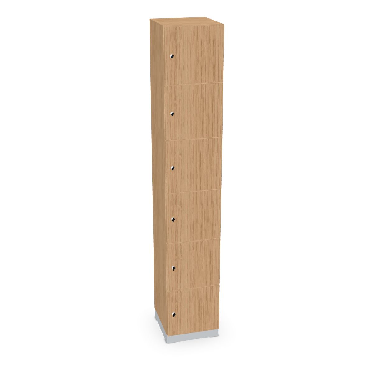 Schließfachschrank 6 Fächer 400mm breit Serie dataline