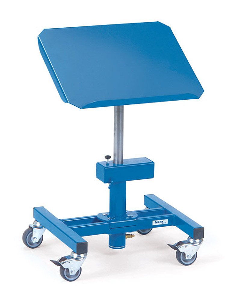 951-0881elN8mZVUtOb0C Materialständer fahrbar und höhenverstellbar mit neigbarer Plattform