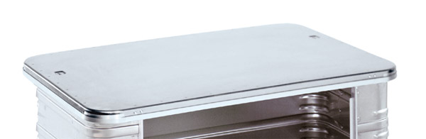 708-0073 Zarges Leichtmetall-Deckel anscharniert