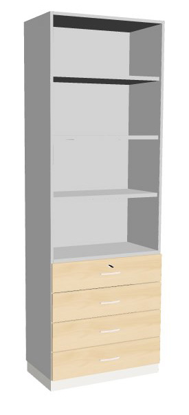 Kombischrank-18 Breite 800mm Serie dataline