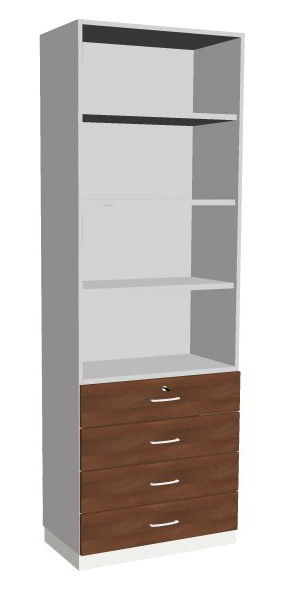 204-0131-48e6dvsbumc2Hvl Kombischrank-18 Breite 800mm Serie dataline