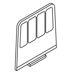 503-0248gJb0xDpHxntHa Tiefenfachteiler ohne Niederhalter für Füllhöhe bis ca. 40 mm
