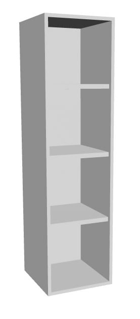 204-0169-42QrLvMP7fOLhAj Aufsatz-Schrankregal 4 Ordnerhöhen 400mm breit Serie dataline