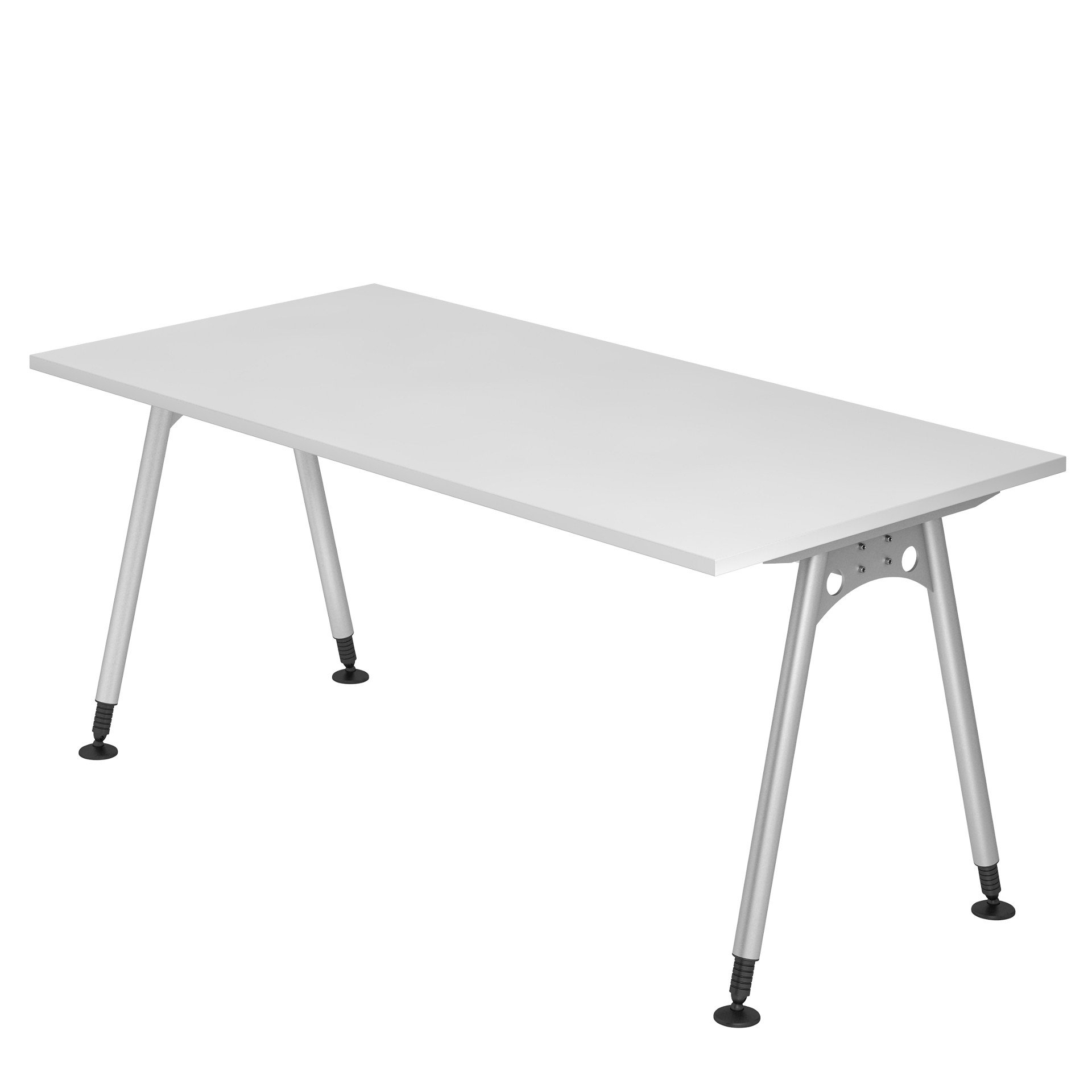 212-0036-10 Schreibtisch mit Rundbeinen, Serie orga A