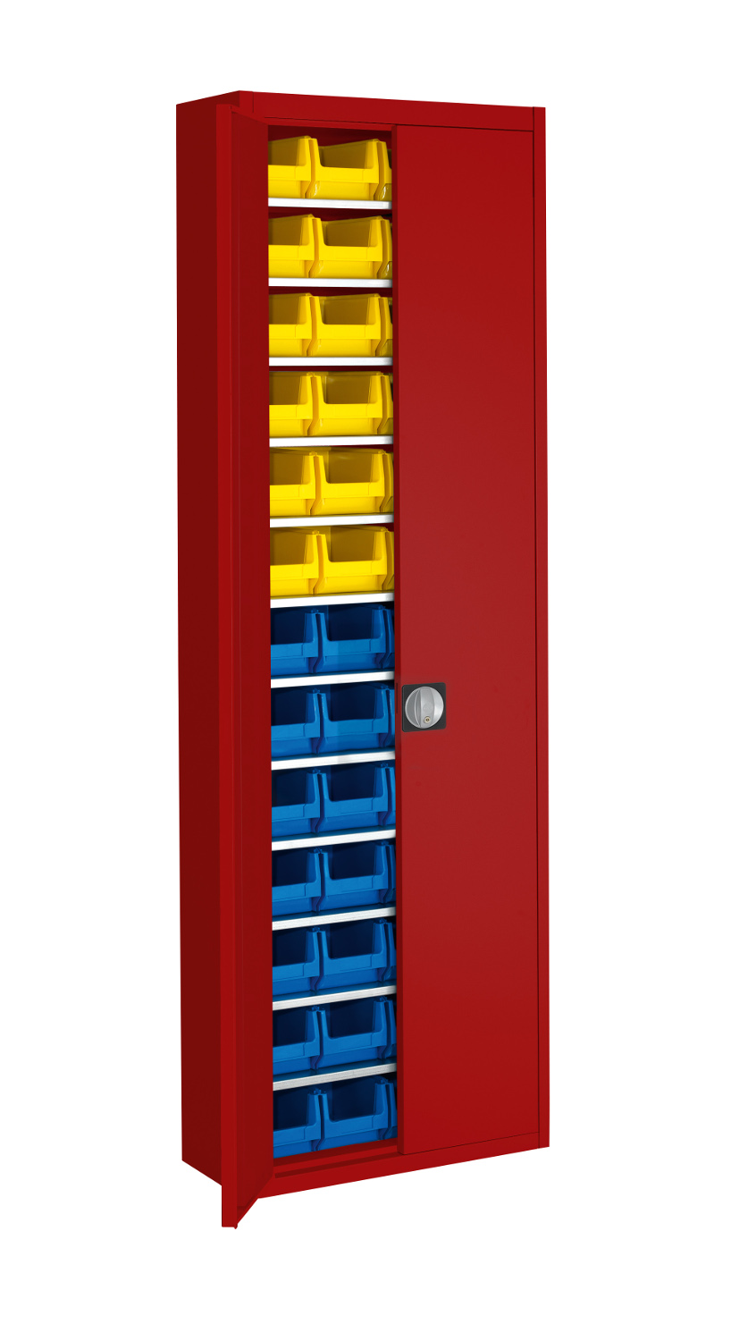 201-0110-00-schrank-mit-sichtlagerkaestend3xqCBkDgE5Wn Stahl-Schrank mit Kästen 52 x Gr. 4