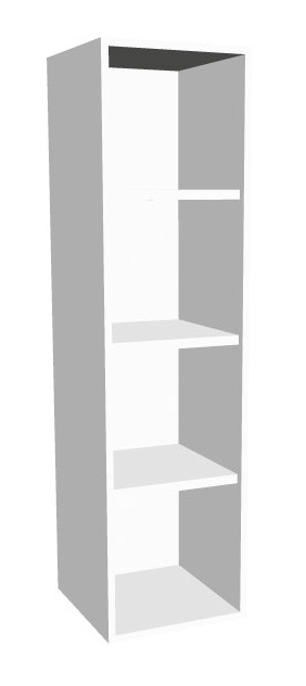 Aufsatz-Schrankregal 4  Ordnerhöhen 400mm breit Serie dataline