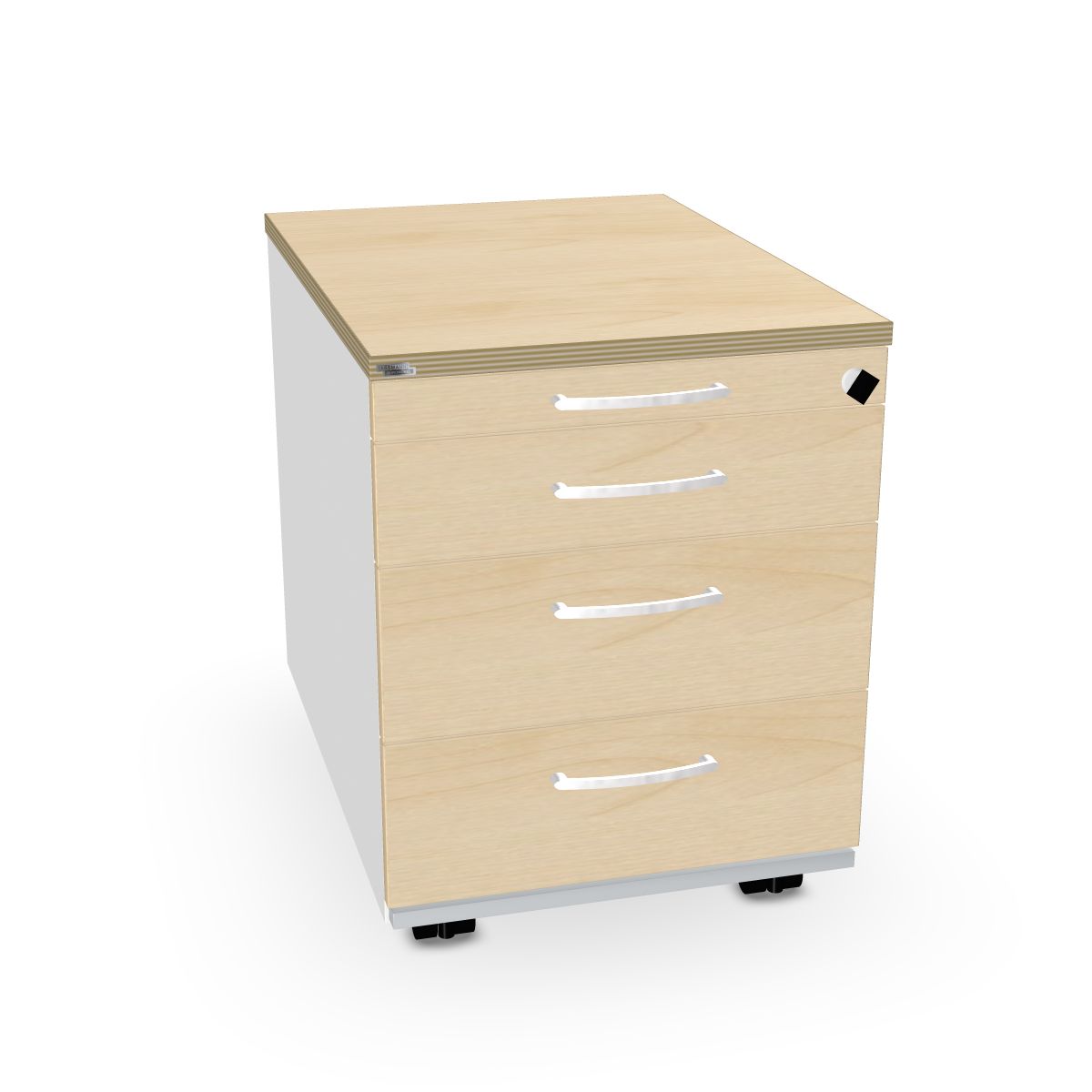 Untertisch-Rollcontainer 600 mm tief Serie dataline