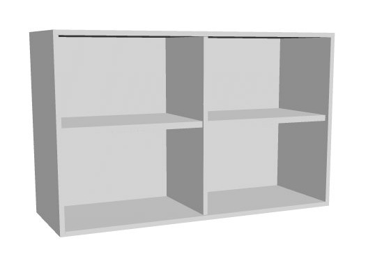 Aufsatz-Schrankregal 2  Ordnerhöhen 1200mm breit Serie dataline