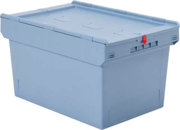 138-52414Gp0TTVCEYte4 Mehrweg-Stapelbehälter 74 L, mit Klappdeckel, 610x400x440mm