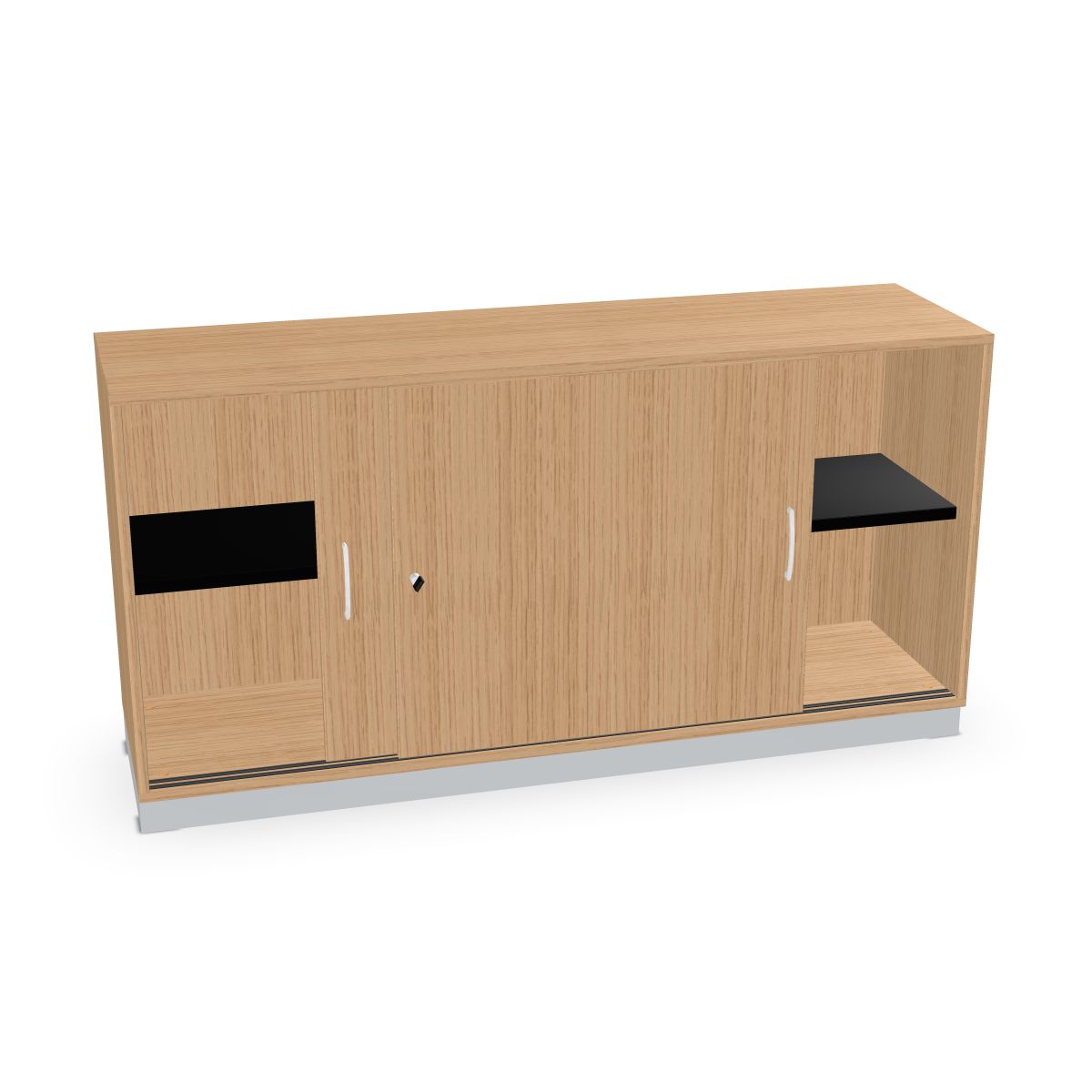 Schiebetürenschrank mit 2 Fächern Serie dataline