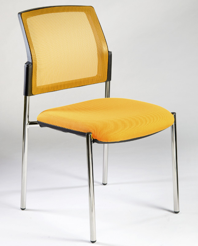 277-0218-722U6aNZRuca3bV VE = 2 Stück Besucherstühle, Gestell verchromt