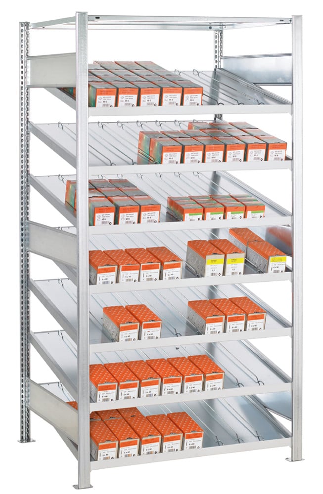 114-39149abfmFbhAzvU2 Kanban-Schrägboden-Stahlregal S25-STS