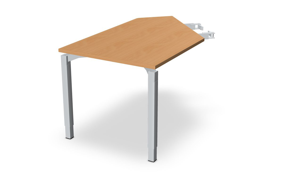 Anbautisch mit 2 Standbeinen Anbau links Serie dataline-QA