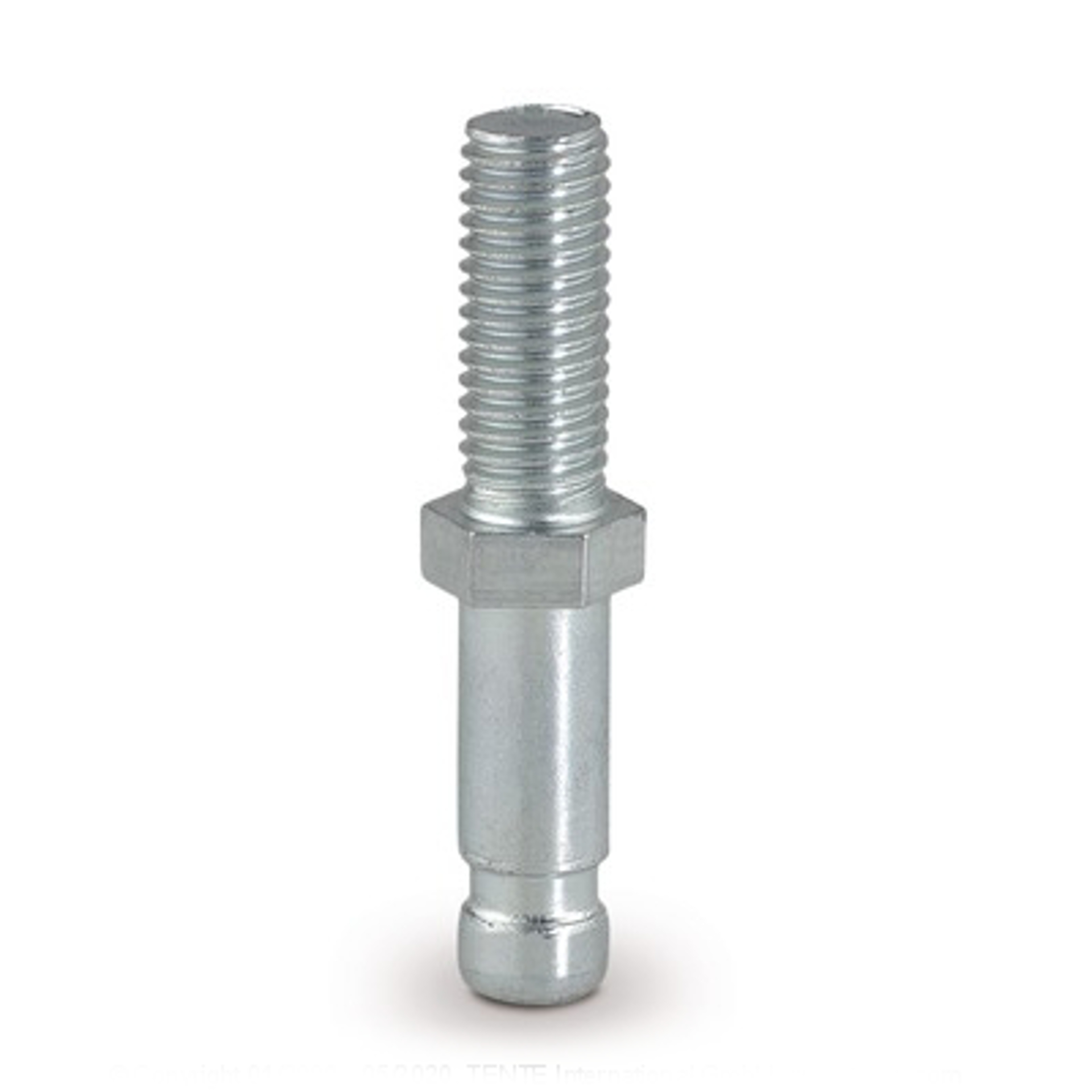 016-0571 Stift mit Klemmring und Bund, M8x25, Bauhöhe 6mm
