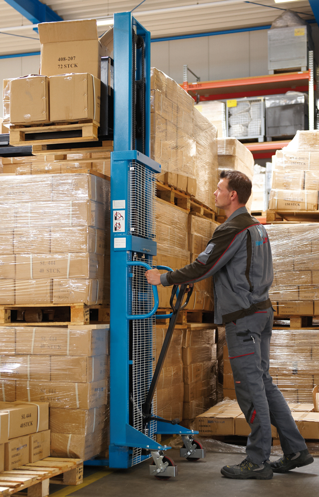 971-0020 Hanse Lifter Hydraulik-Stapler für 1 t, lichtblau/schwarz