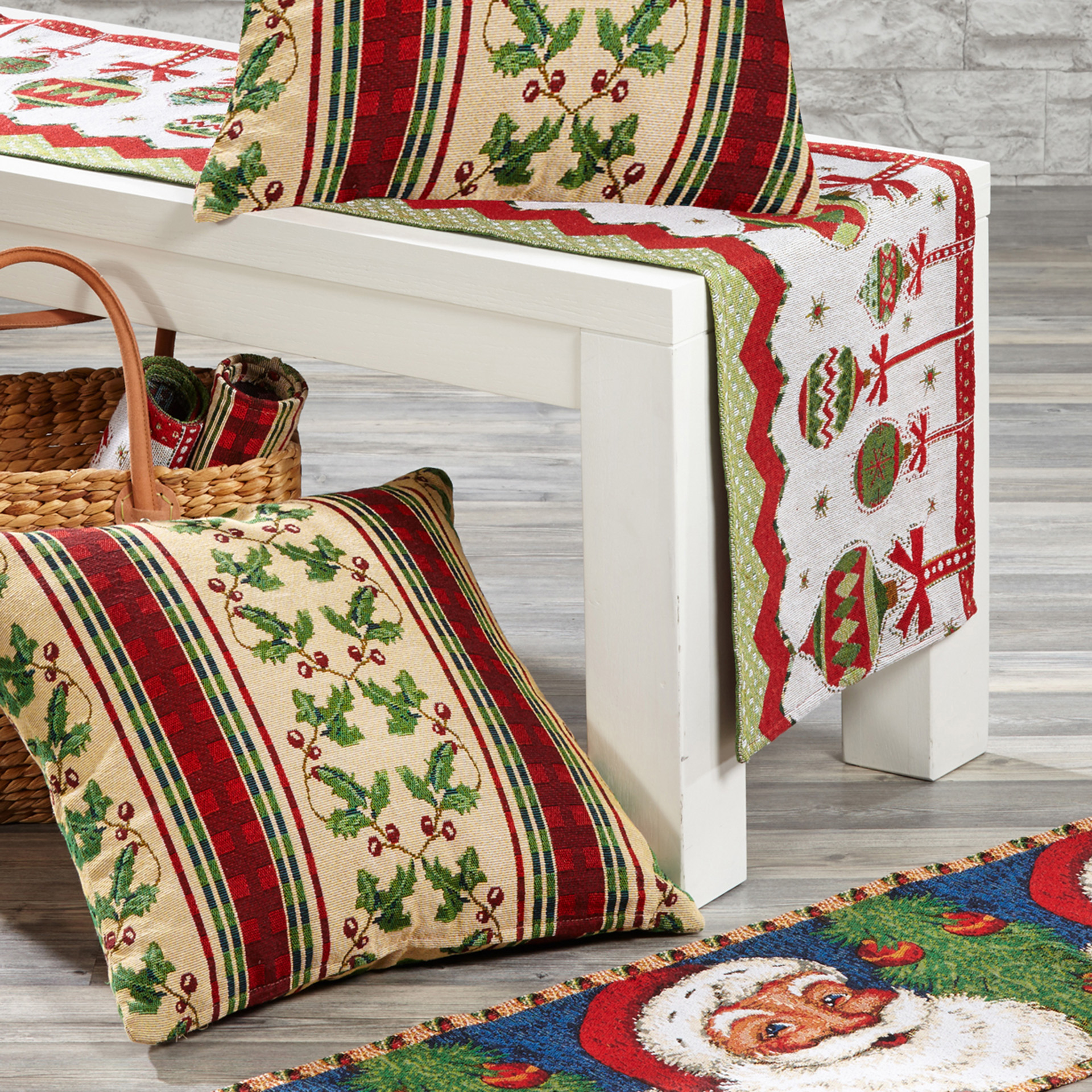 Kaheku Tischset Elex Ilex rot, 33 x 45 cm