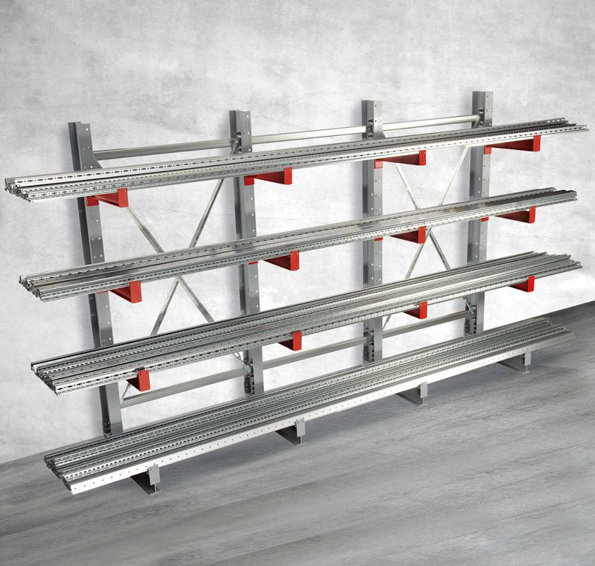 kragarmregal_skm Kragarm-Stahlregal einseitig, Serie S-KM