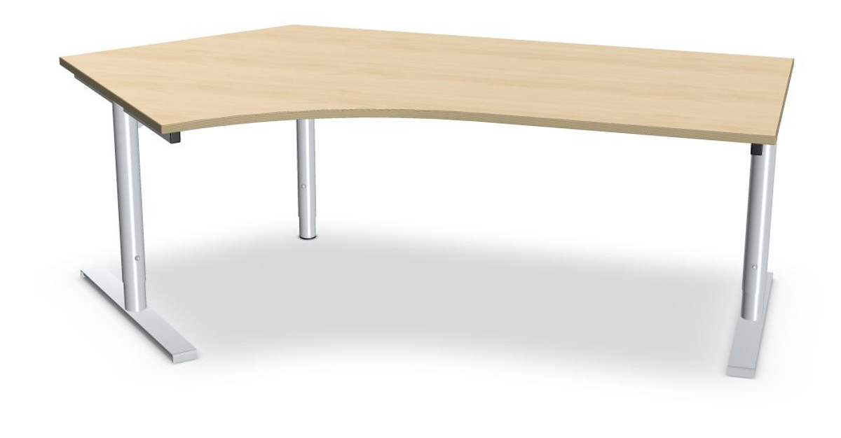 Assmann Kompakt-Schreibtisch links, Serie dataline TS